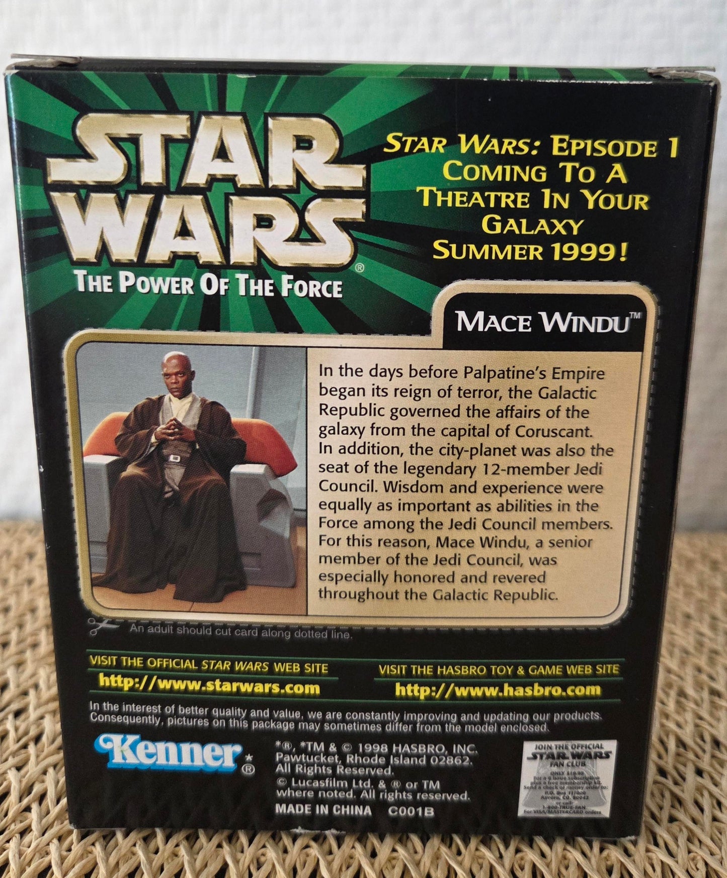 Figurine Star Wars – Mace Windu – Episode I Sneak Preview – Kenner