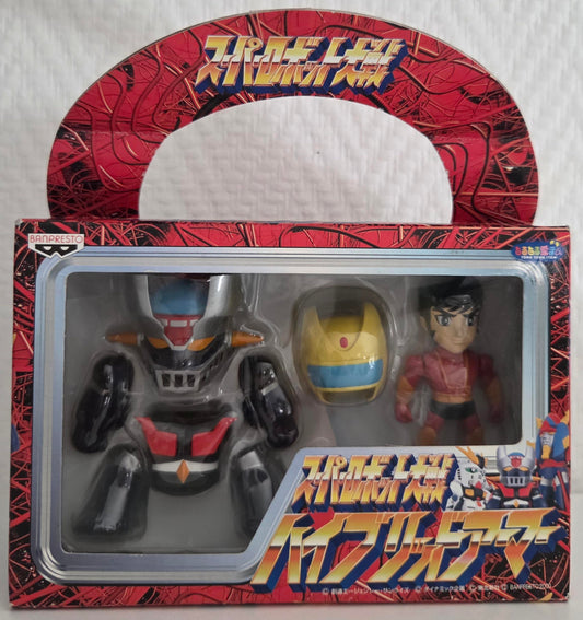 Set Mazinger Z & Alcor Kôji Kabuto Hybrid Armor Super Robot Wars Banpresto 2000 – vue de face