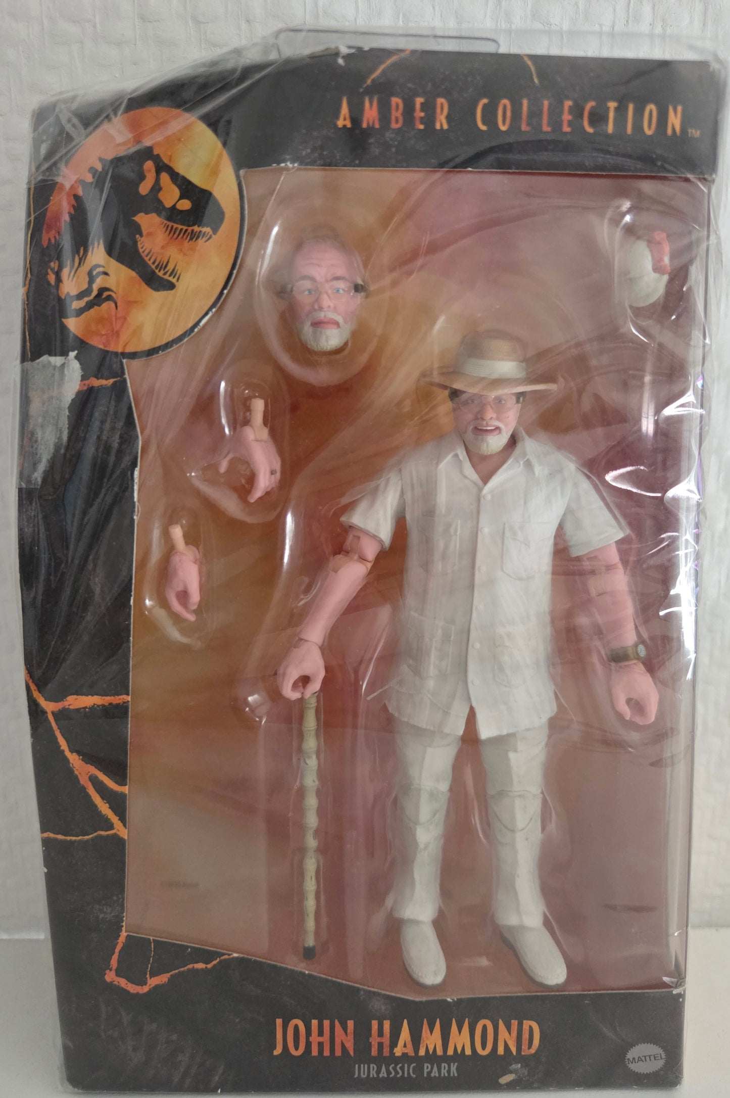 Figurine John Hammond Jurassic Park Amber Collection Mattel 2021 – vue de face